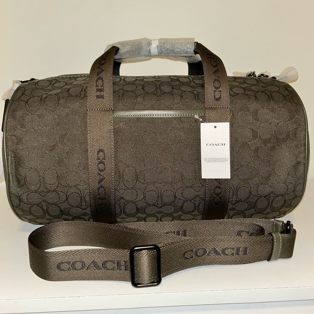 Coach Theo Olive Green Duffle NWT